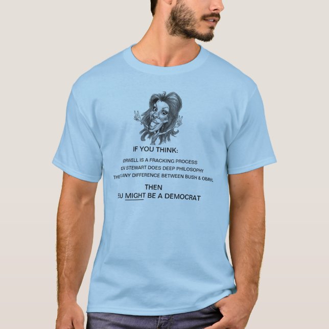 Du KAN är en demokrat T Shirt (Framsida)