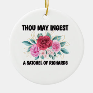 Du kan äta en satchel av Richard  Julgransprydnad Keramik