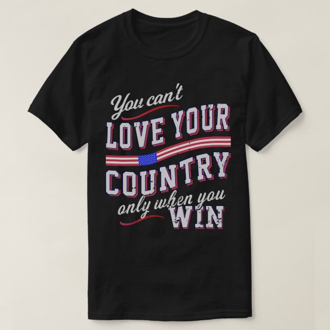 Du kan bara äta Kärlek Land när du vinner 4 T Shirt (Design framsida)