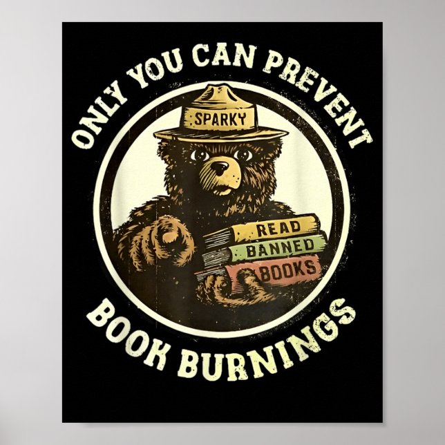Du kan bara förhindra Bok-bränningar Poster (Framsidan)