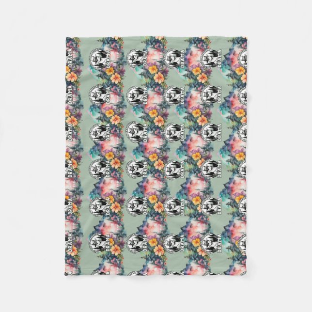 Du kan bara förhindra Drama Lama-skogen Fleecefilt (Framsidan)