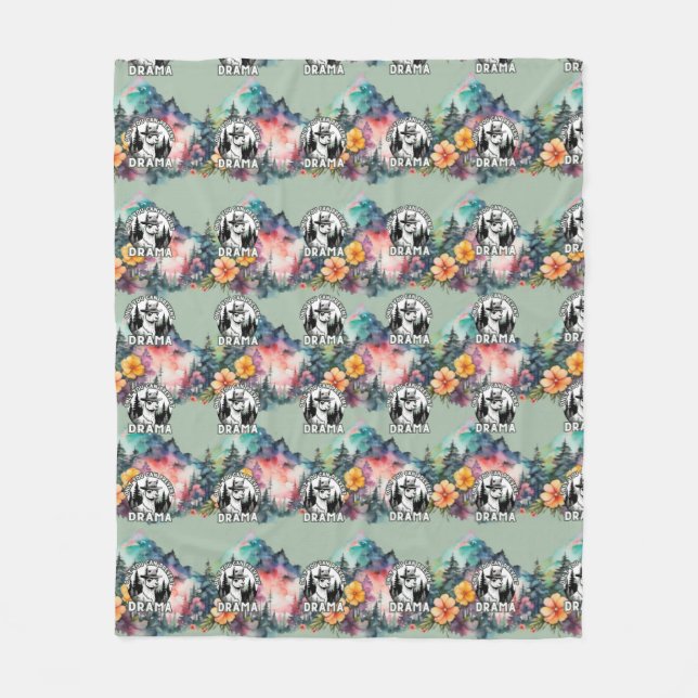 Du kan bara förhindra Drama Lama-skogen Fleecefilt (Framsidan)