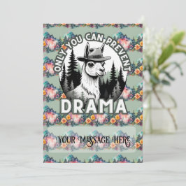 Du kan bara förhindra Drama Lama-skogen Julkort