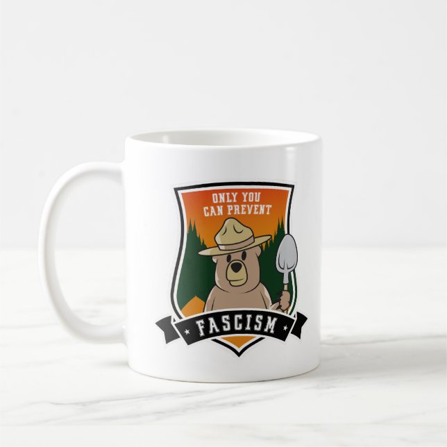 Du kan bara förhindra fascister kaffemugg (Vänster)