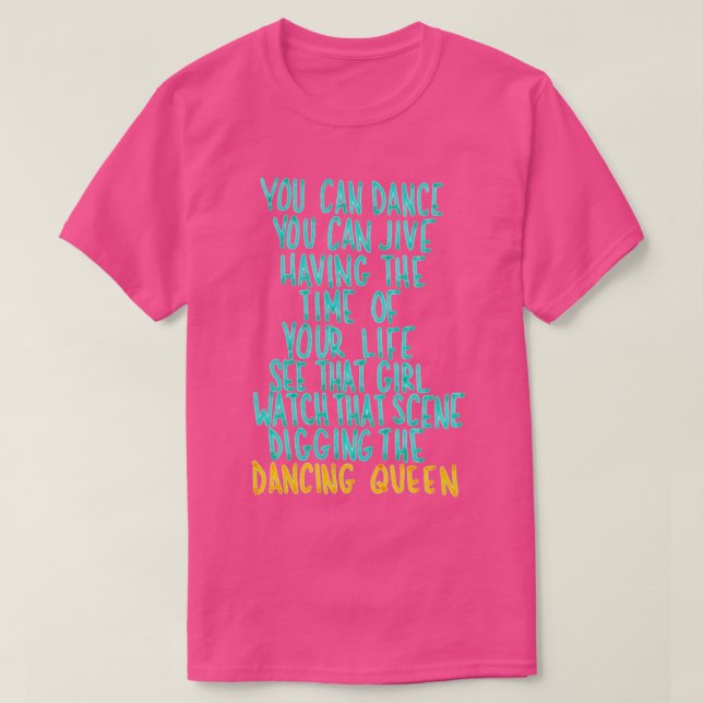 Du kan dansa att du kan Jive T Shirt (Design framsida)