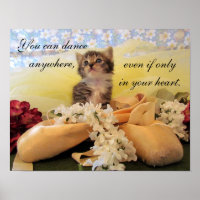 Du kan dansa var som helst. Katt/Kitten Poster