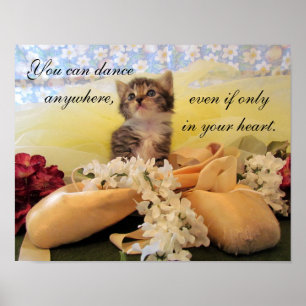 Du kan dansa var som helst. Katt/Kitten Poster