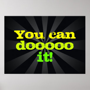 Du kan dooooen det! Motivational Poster