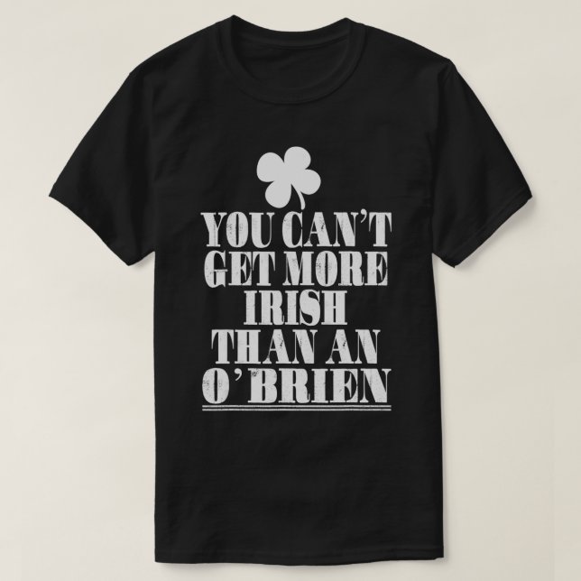 Du kan få mer irländskt än ett Ou2019BRIEN St Pat T Shirt (Design framsida)