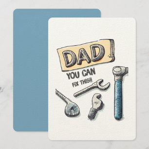 Du kan fixa det här, pappa! Funny DIY-Inspired Far Inbjudningar