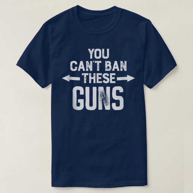 Du kan förbjuda dessa vapen  t shirt (Design framsida)