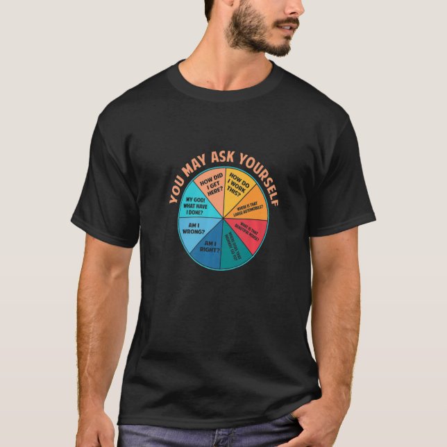 Du kan fråga dig själv Gång i ett Paj-diagram unde T Shirt (Framsida)
