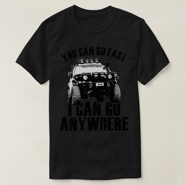 Du kan gå fort jag kan gå vart som helst t shirt (Design framsida)