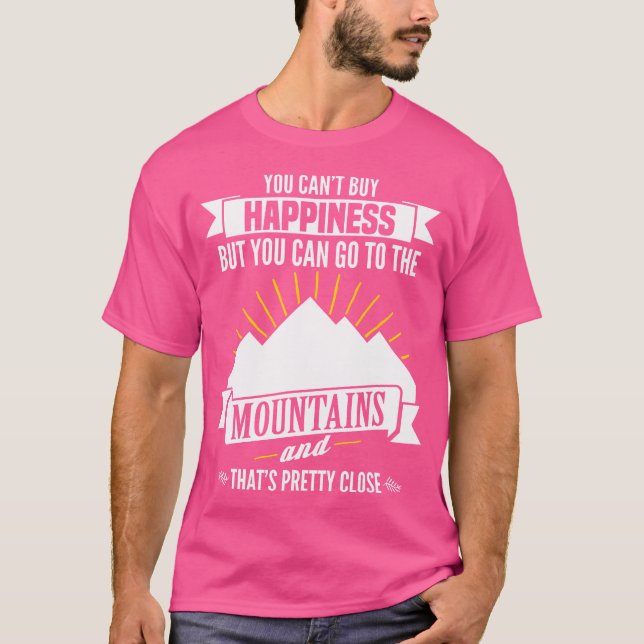 Du kan gå till bergen utomhus.. t shirt (Framsida)
