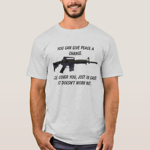 DU kan ge fred en riskera… T-shirt