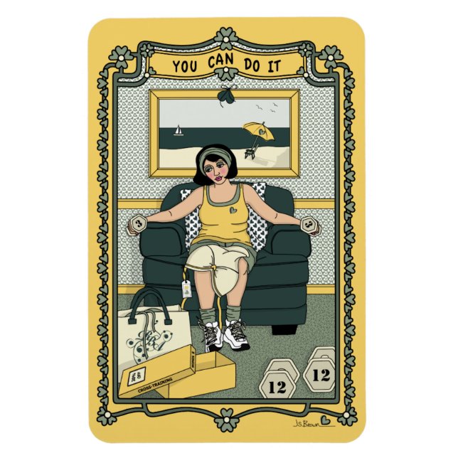 Du kan göra det_C_4x6-kylskåp Magnet (Vertikal)