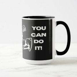 Du Kan Göra Det Fitness Motivation Gym Tränings-T- Mugg