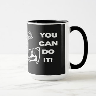 Du Kan Göra Det Fitness Motivation Gym Tränings-T- Mugg
