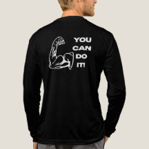 Du Kan Göra Det Fitness Motivation Gym Tränings-T-