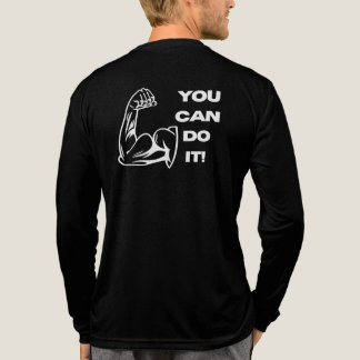 Du Kan Göra Det Fitness Motivation Gym Tränings-T- T Shirt