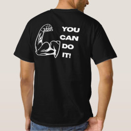 Du Kan Göra Det Fitness Motivation Gym Tränings-T- T Shirt