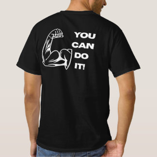 Du Kan Göra Det Fitness Motivation Gym Tränings-T- T Shirt