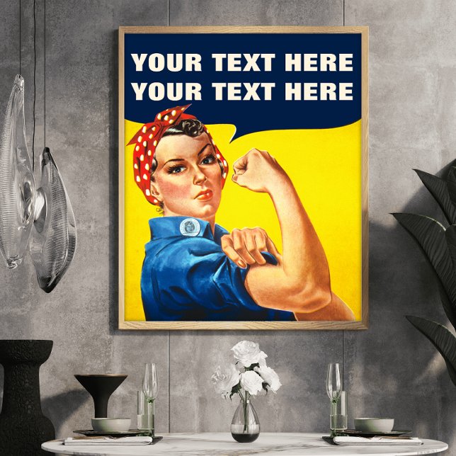 Du kan göra det för att rotera Riveter Feminist Poster (Skapare uppladdad)