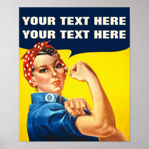 Du kan göra det för att rotera Riveter Feminist Poster
