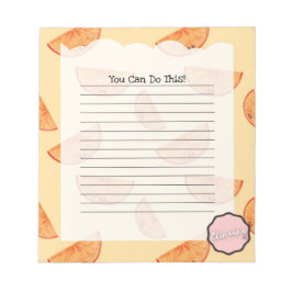 Du kan göra det här, Anpassadets Orange Anteckningsblock