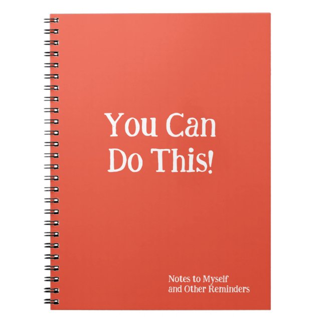 Du kan göra det här! Anteckningar till My Orange W Anteckningsbok (Framsidan)