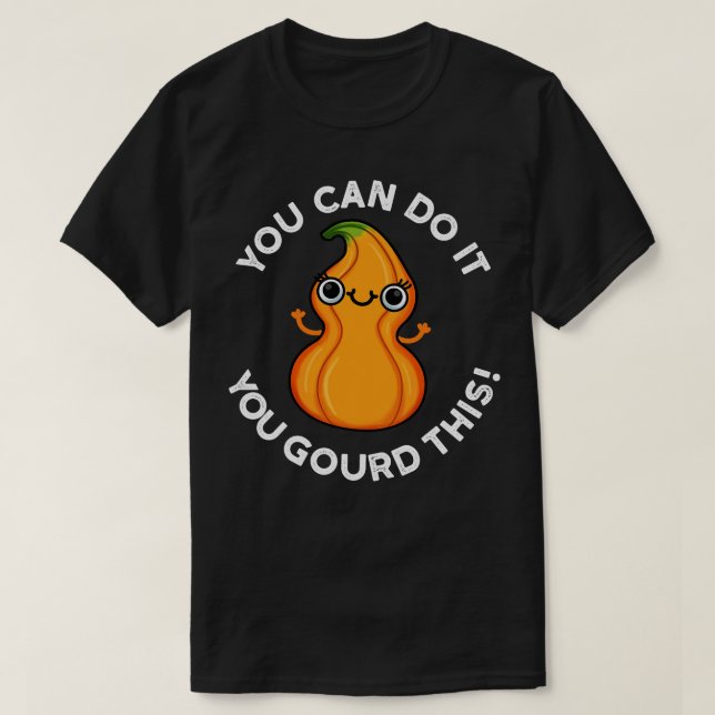 Du kan göra det här Cute Veggie Pun T Shirt (Design framsida)