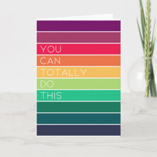 Du kan göra det här helt Rainbow Rand Modern Kort