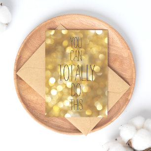 Du kan göra det här - inspirationsoffert för Guld Vykort