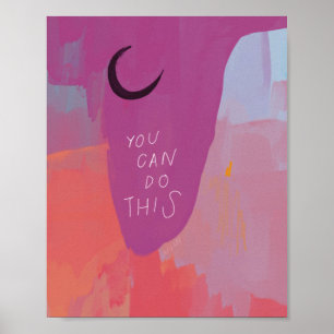 Du kan göra det här - inspirerande citatteckning A Poster