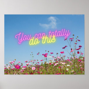 Du kan göra det här med Wildblommor och Neon Poster