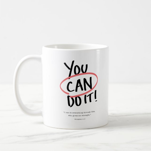 Du kan göra det! kaffemugg (Vänster)