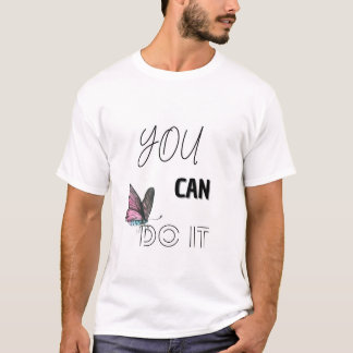 Du kan göra det med Cute Butterfly-accent T Shirt