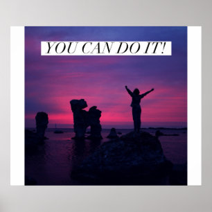 Du kan göra det! - Motivational affisch