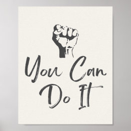 Du kan göra det, motiveringscitat poster