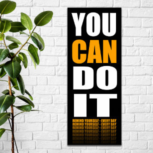Du kan göra det (orange) Motivt Poster