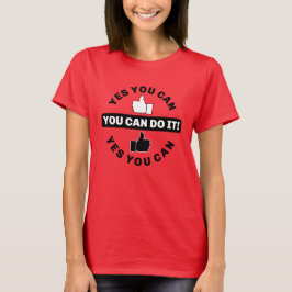 Du kan göra det (rött) t shirt