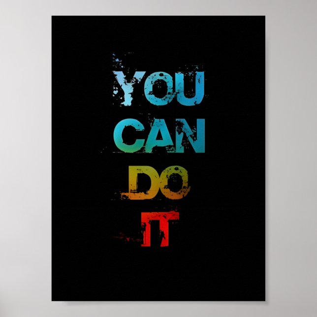 Du kan göra det typografi poster (Framsidan)