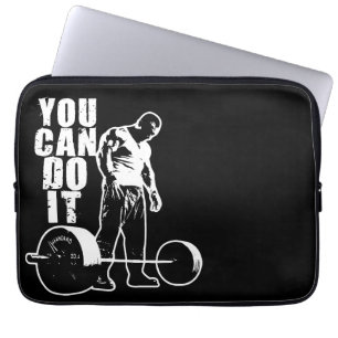 DU KAN GÖRA DET. Viktupplyftning av arbetsmiljö Mo Laptop Sleeve
