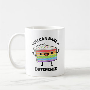 Du kan göra en skillnad på Cake Pun Kaffemugg