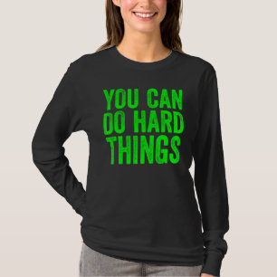 Du kan göra hård Sak för lärare Motiv T Shirt