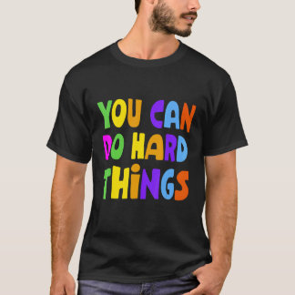 Du kan göra hårt Sak Lärare Back to school T Shirt