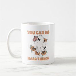 Du kan göra hårt Sak, Motivational Ghost Art Kaffemugg