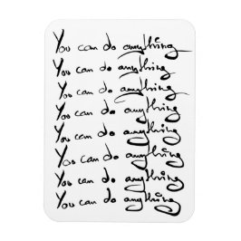 DU KAN GÖRA NÅGONTING! inspirerande citat Magnet