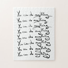DU KAN GÖRA NÅGONTING! inspirerande citat Pussel