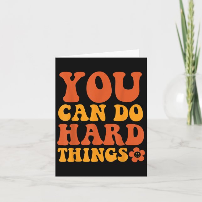 Du kan göra Sak Motivational Graphic Kort (Framsida)